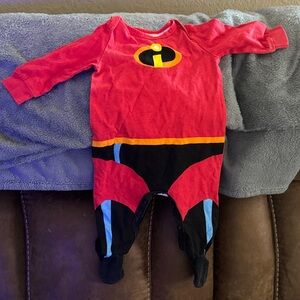 Red Superhero Baby Onesie